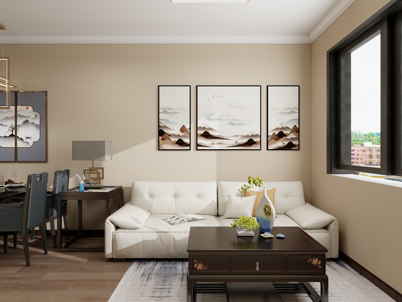 100元设计方案-145㎡现代简约风格两室装修效果图