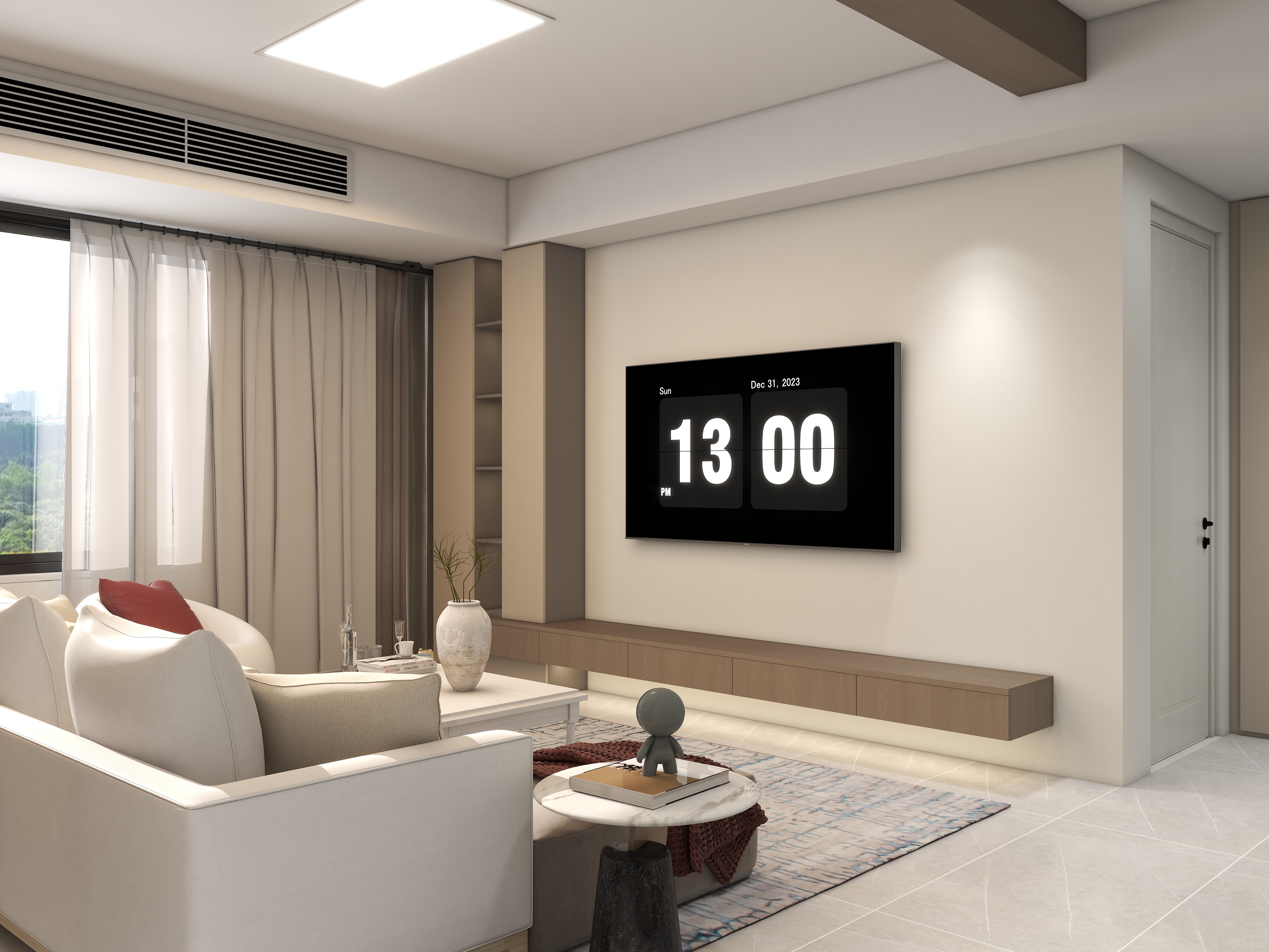 沫莎-中新国际城109㎡3室-装修设计方案