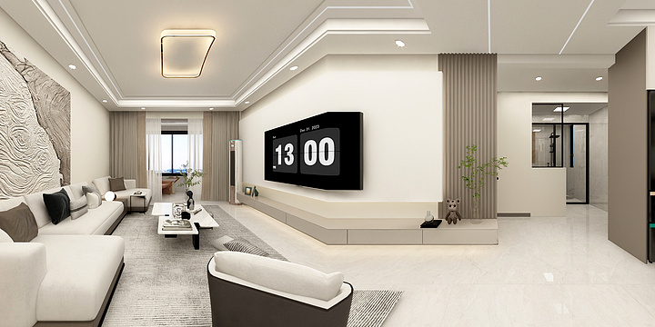 室内设计焦玲儿-金沙府邸李先生     125平米    现代简约-装修设计方案