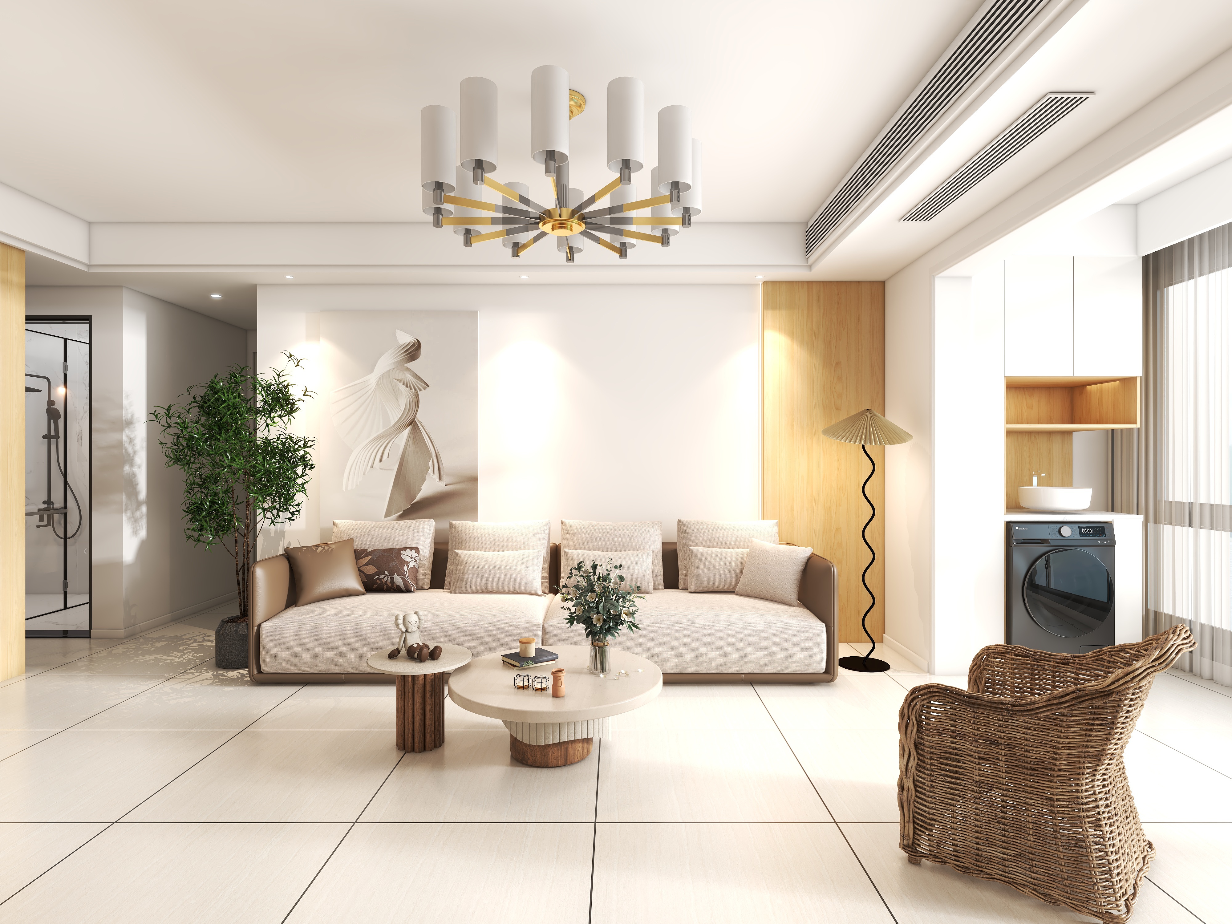 范志诚-三房两厅两卫日式简约-装修设计方案