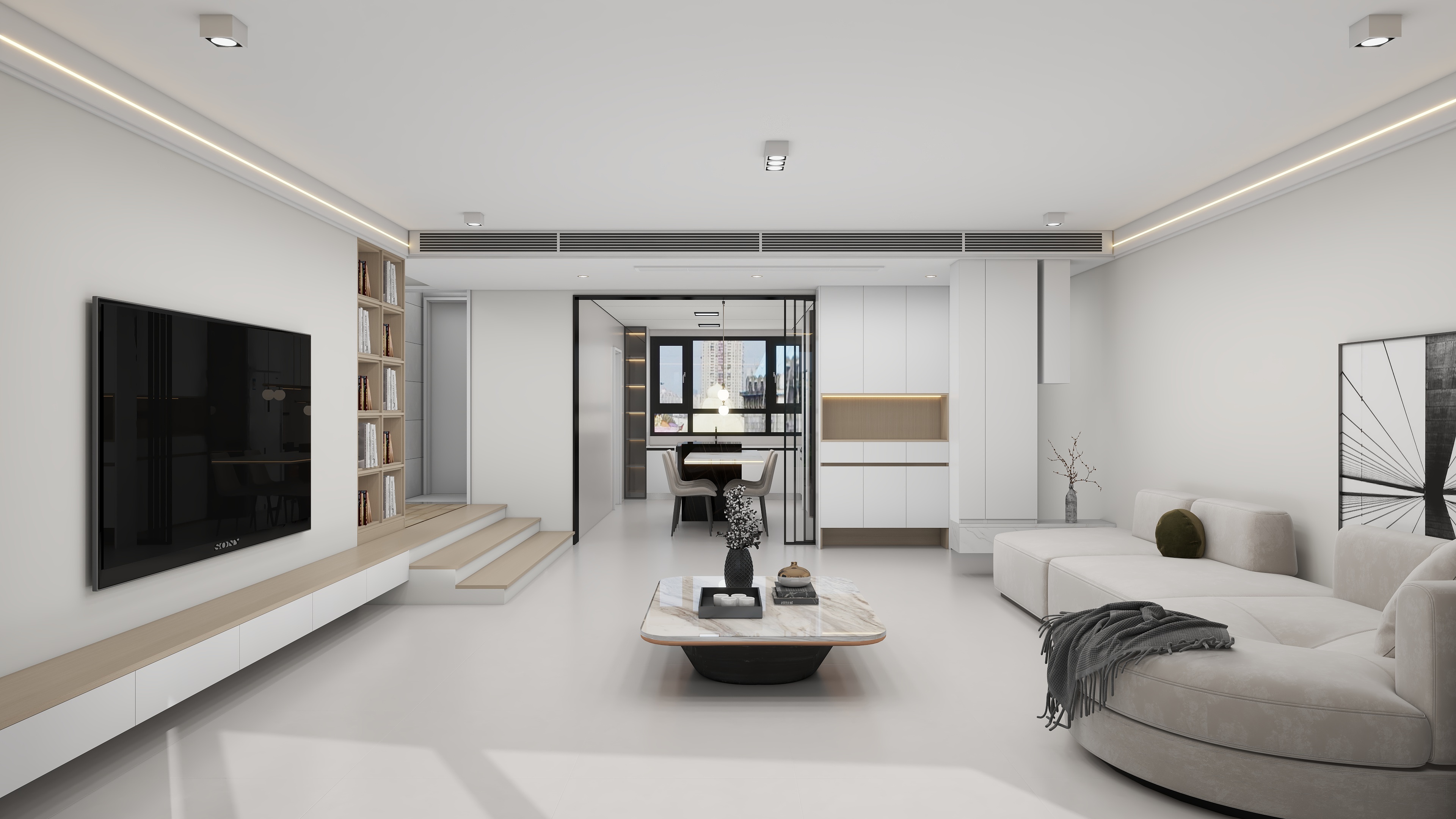 衣大路-151㎡2室装修效果图