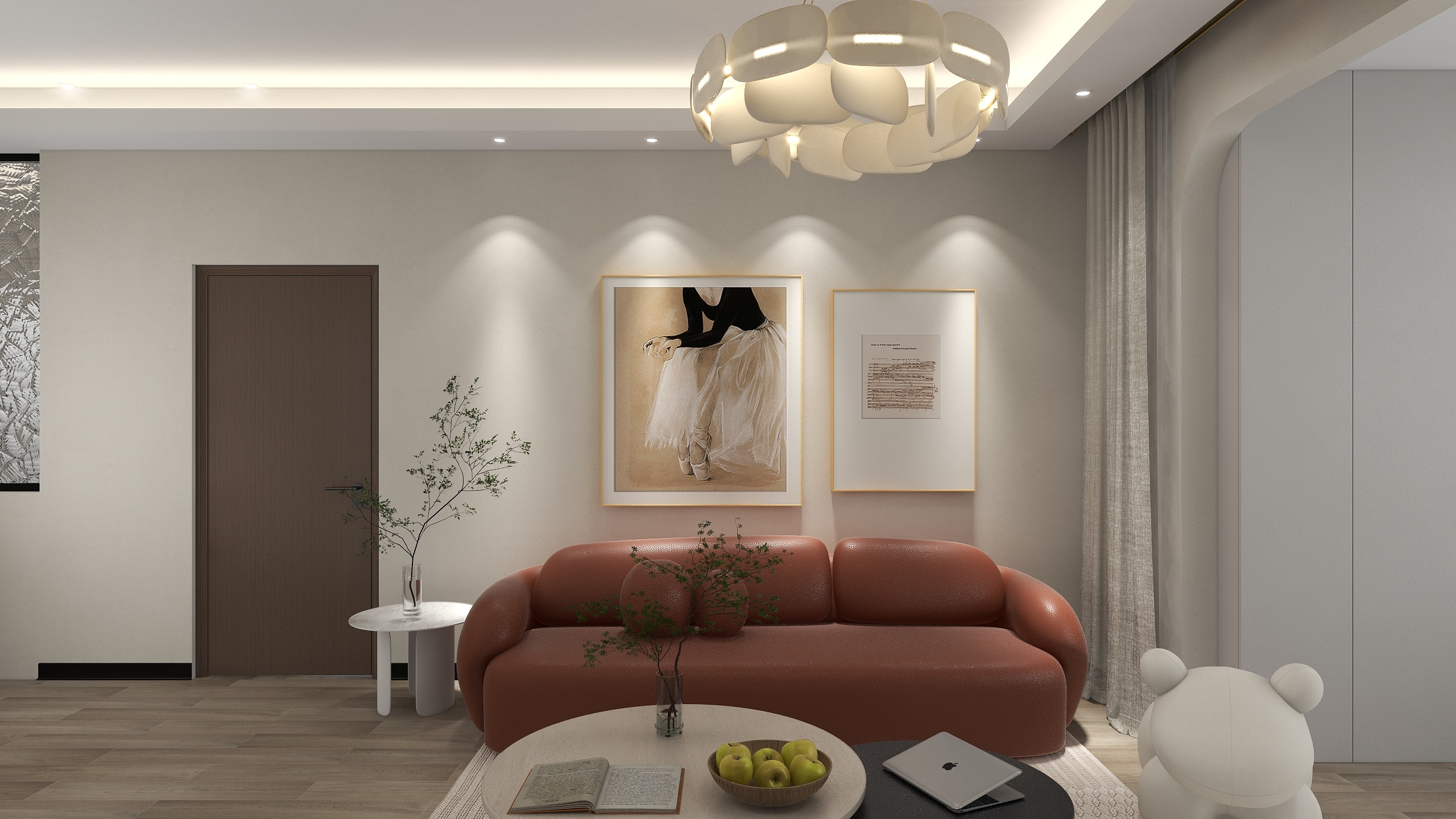 书源设计-87㎡1室-装修设计方案