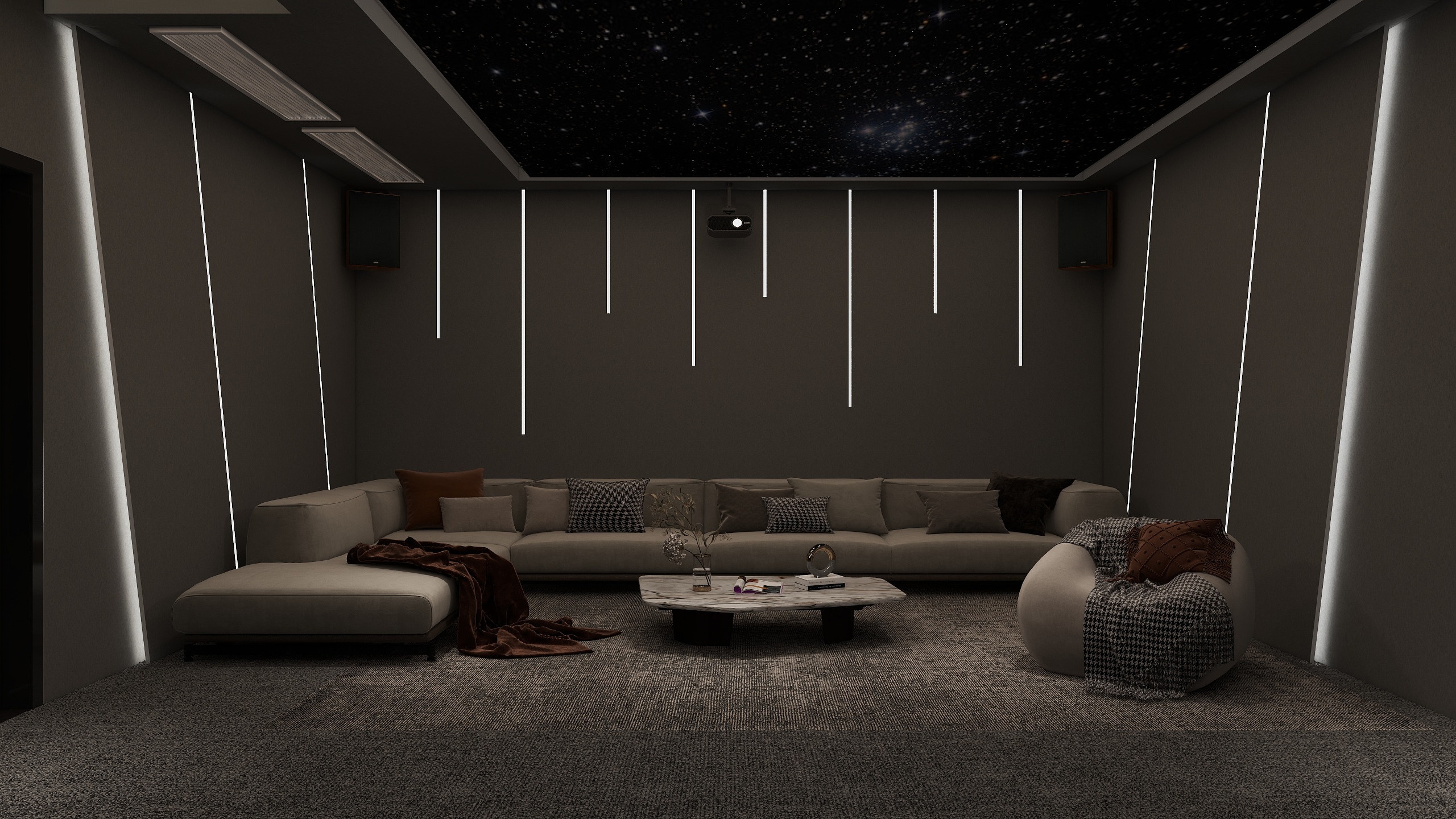 斓冬-华桂园郑小姐影视间-装修设计方案