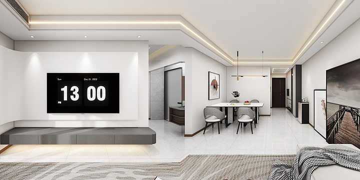 全案设计师-周宽-V:18700410794 凤凰府中户-装修设计方案