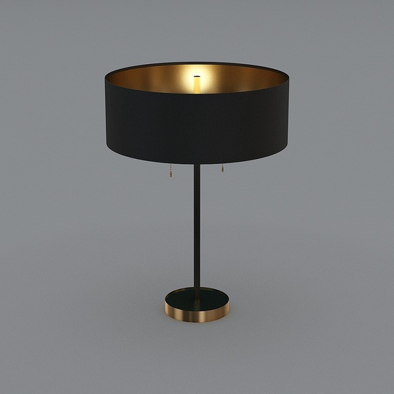 Asian Table Lamps,black