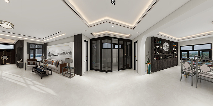 兴旺装饰-164㎡3室-装修设计方案