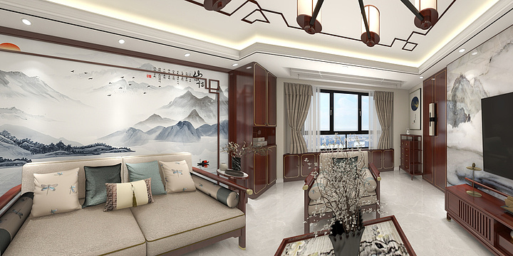 刘某人室内设计-安泰碧水湾徐先生雅居133-装修设计方案