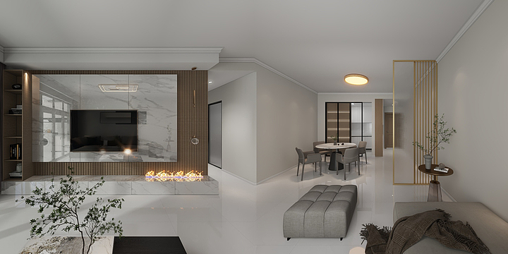 Ericbrown-舒心居A801现代简约-装修设计方案