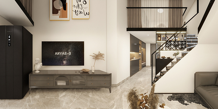 扮乖.LgPe-皇冠-一栋15户型(Y型两房现代轻奢）-装修设计方案