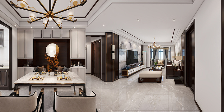 A室内设计全景-五岳首府-装修设计方案