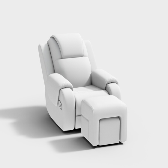 Contemporary Black Nail Salon Manicure Sofa 3D Model