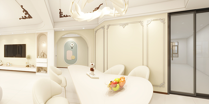 静河设计工作室-紫云府22栋1单元301小谢美女简化-副本-装修设计方案