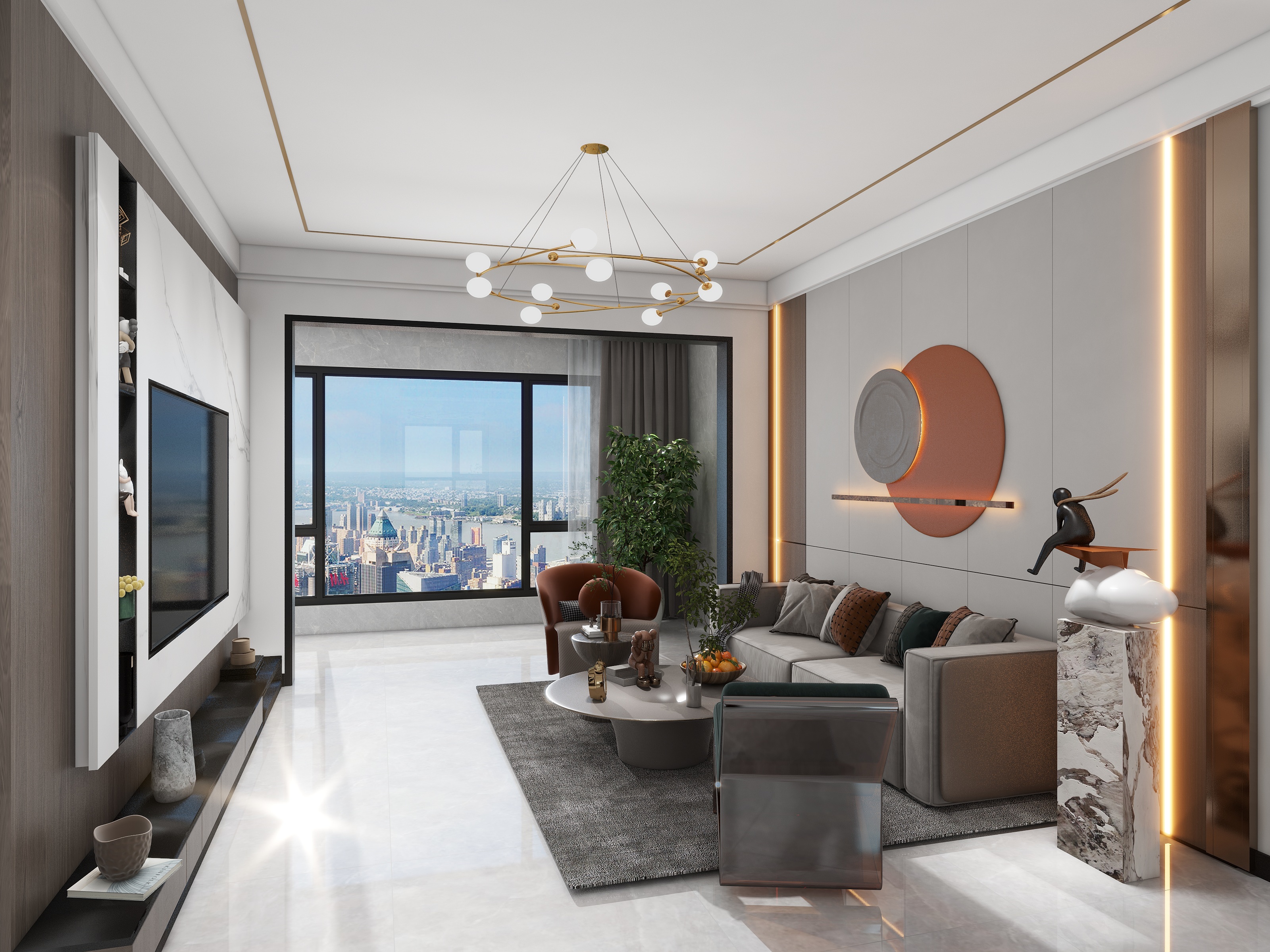 顺辉瓷砖胶州旗舰店-保利和光尘樾3-1-1101-装修设计方案