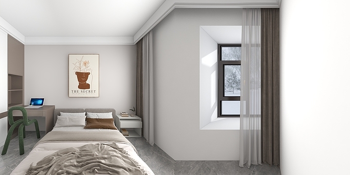 子和设计-公馆3#西三卧-装修设计方案