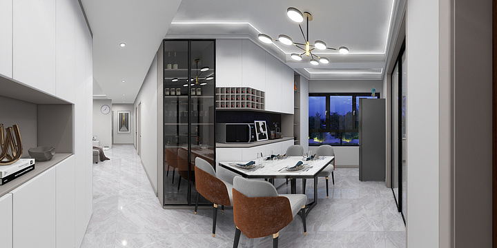 阿正设计-蔚来云城28#1单元901陈总雅居设计图-装修设计方案