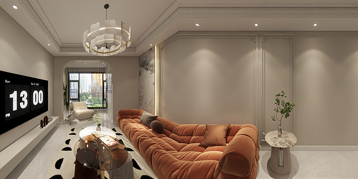 SUMI智能家居-86法式奶油风-装修设计方案