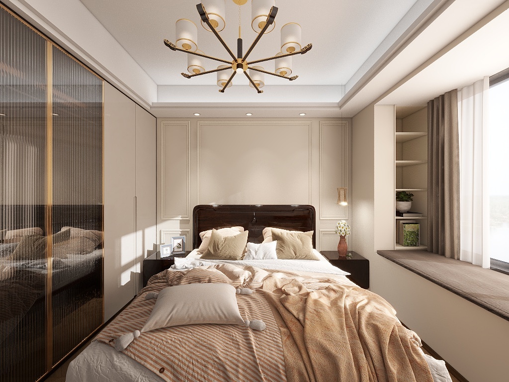 资深独立设计师-奶油中古风-装修设计方案