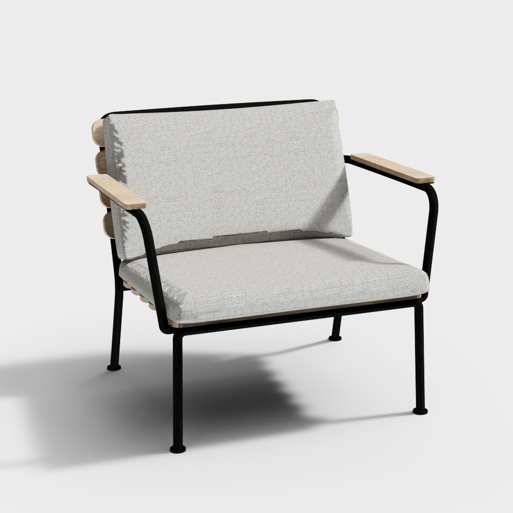 B+FURNITURE BAHIA - ARMCHAIR3D模型下载_户外休闲椅3D模型下载_免费3Dmax模型库-酷家乐