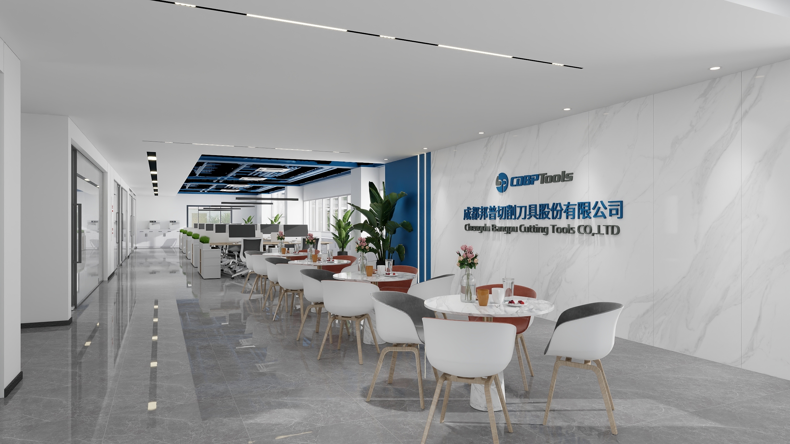 张继红-邦普刀具厂二楼过道吊顶-装修设计方案
