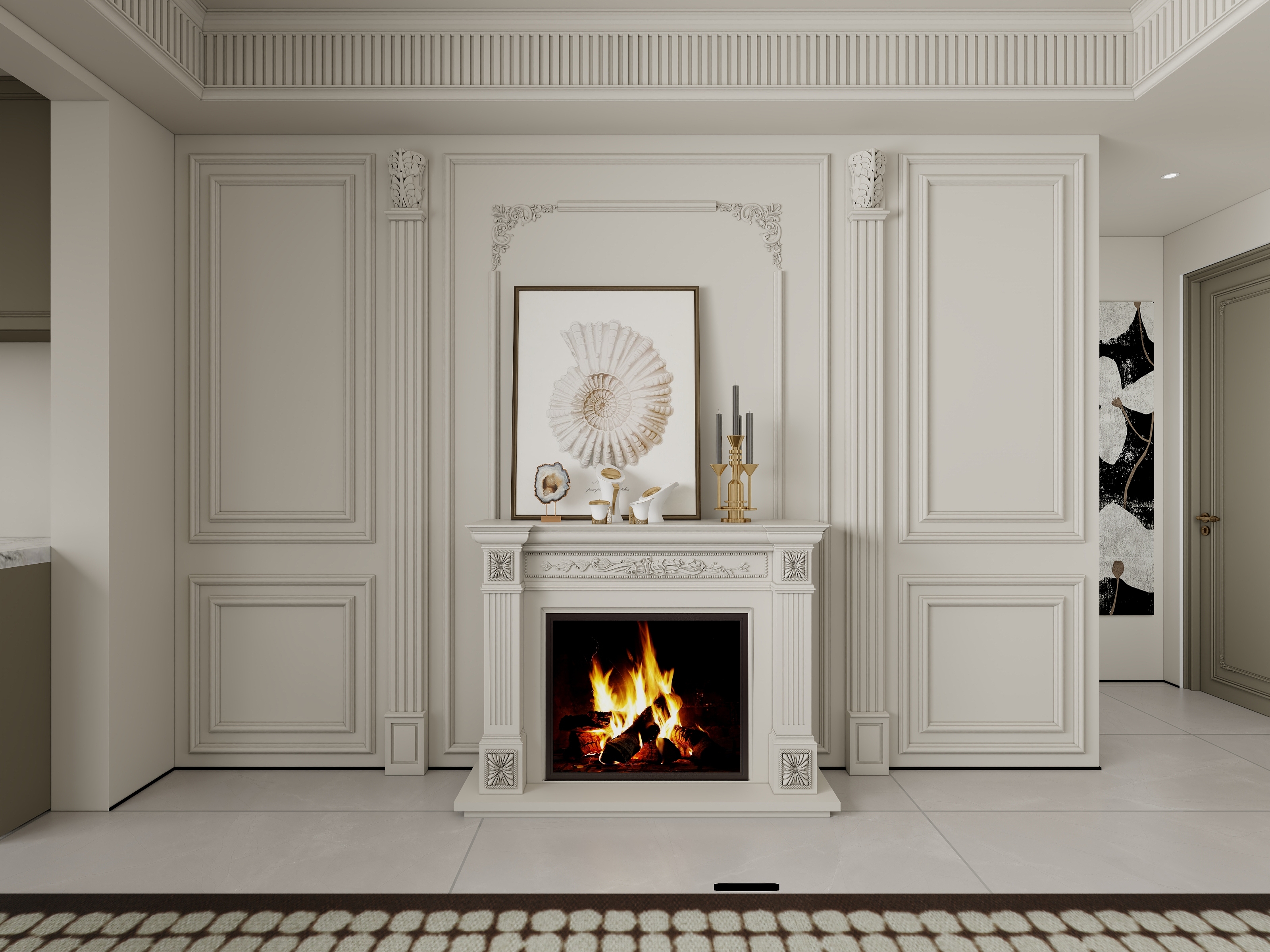 徐景棋-奶油129㎡3室装修效果图