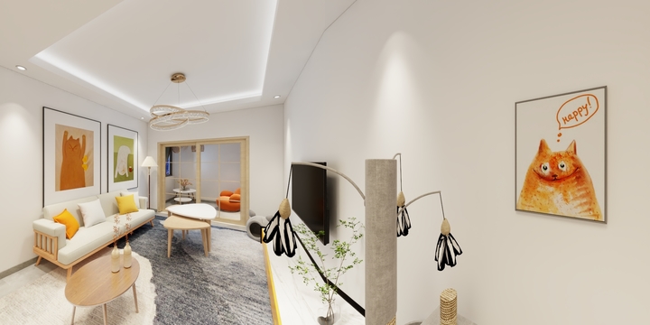 叶独梦-海德公园81㎡3室-装修设计方案