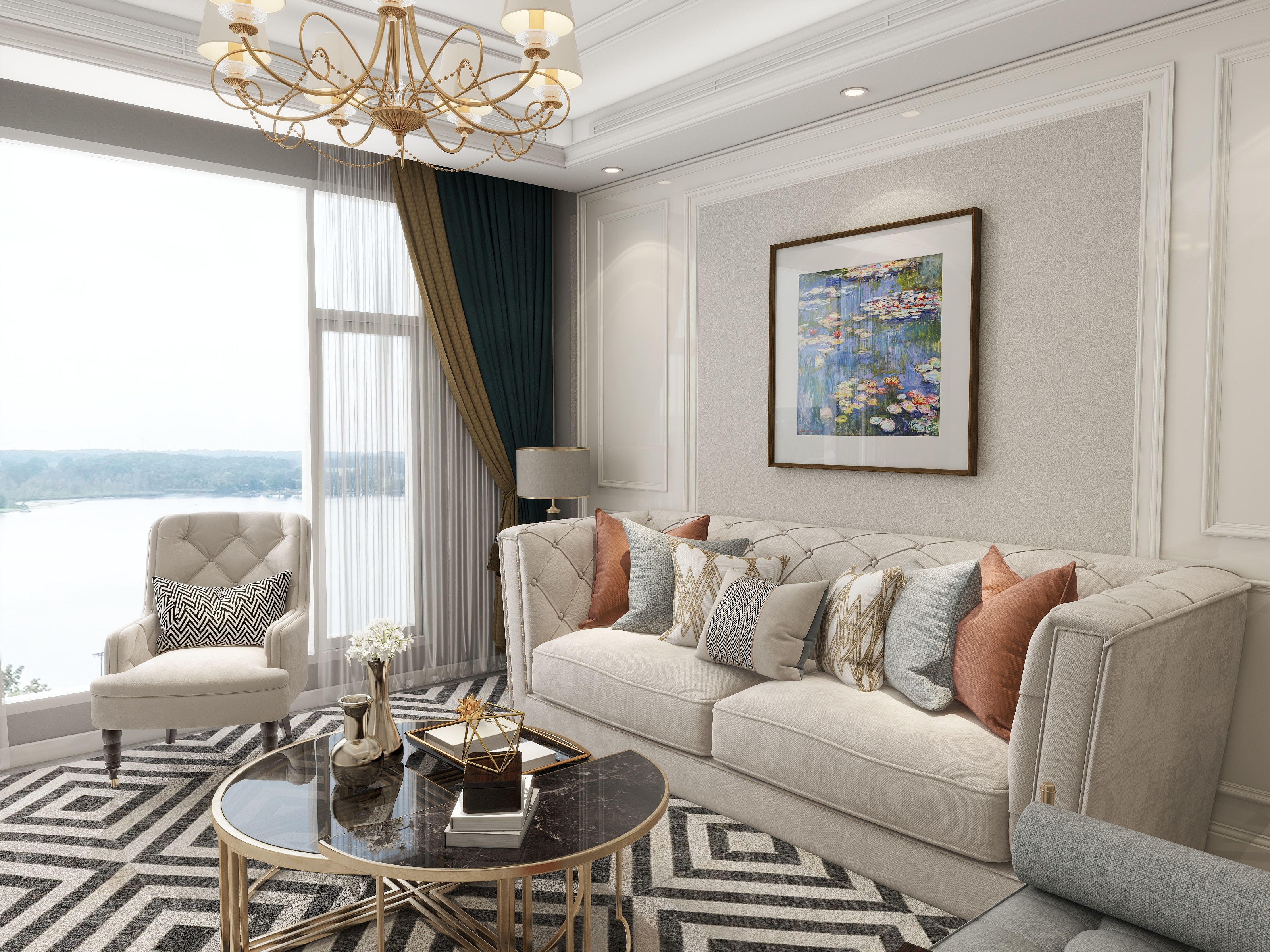 冬月DESIGN-北大锦城119㎡3室装修效果图