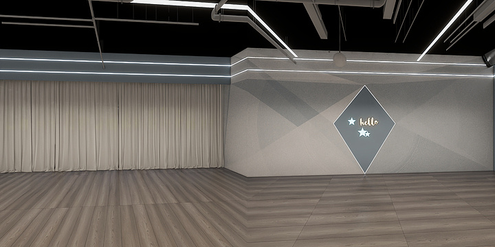 镇雄县房管家装饰工作室个体工商户-舞蹈室最终方案-副本-装修设计方案