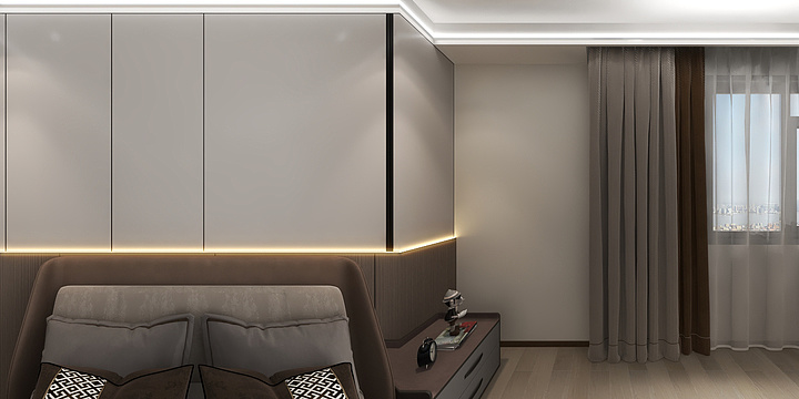 颜究生WeAaw-绿地新都会58-1-奶油风-装修设计方案