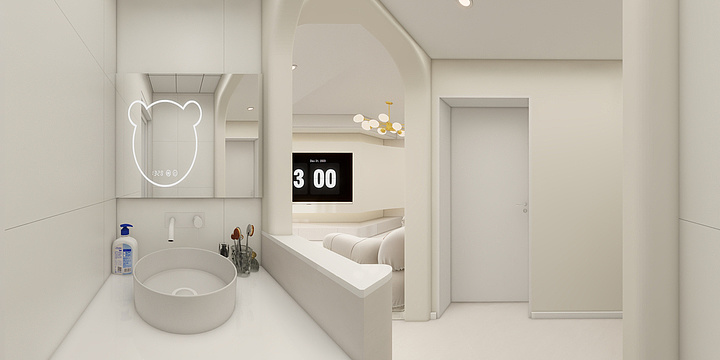 瀚匠设计-熊妞妞-保利6-503极简奶油风-小周工长-装修设计方案