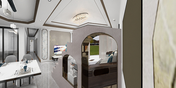 连城玉-海德公园81㎡3室-装修设计方案