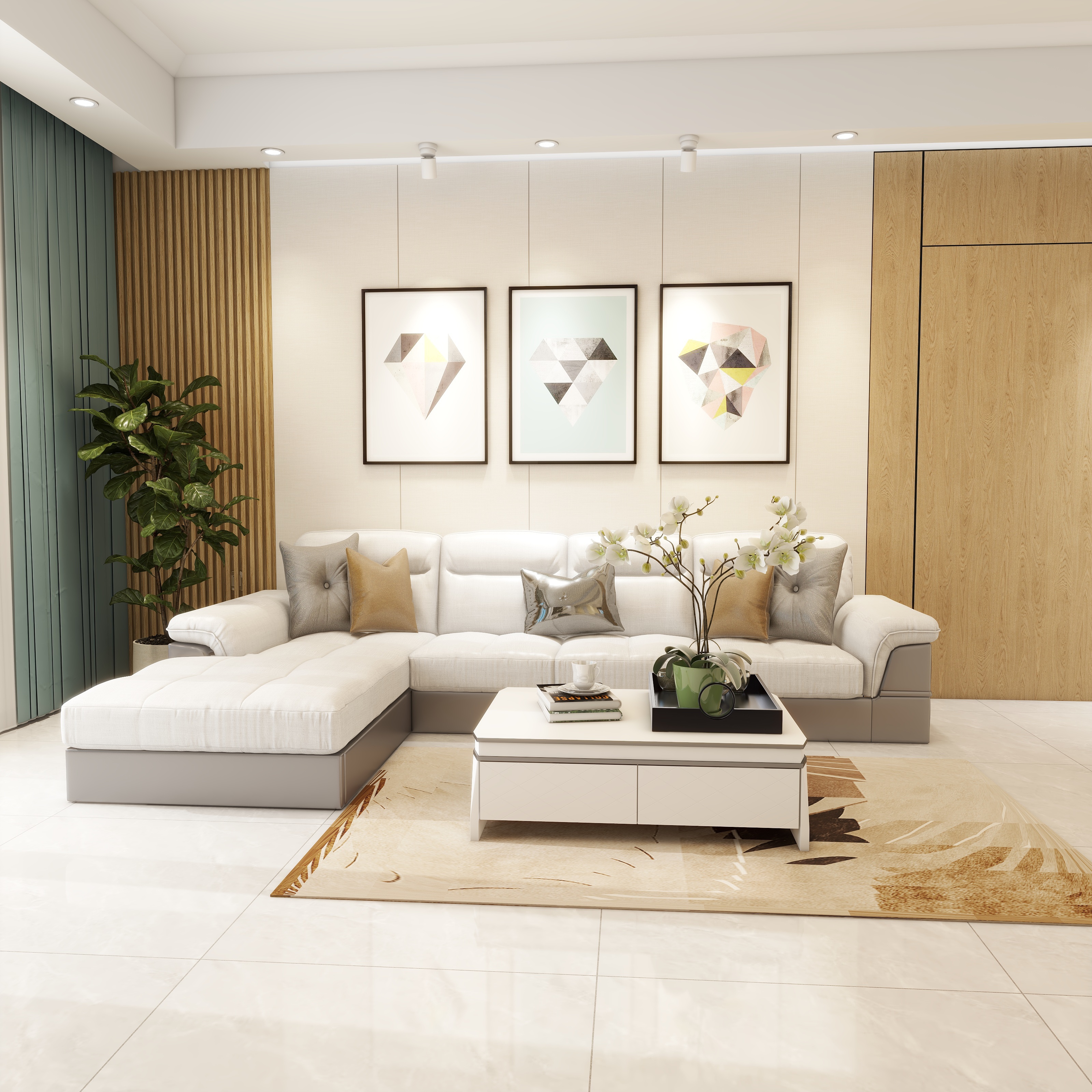 富哥的设计师狮思-现代简约128㎡3室-装修设计方案