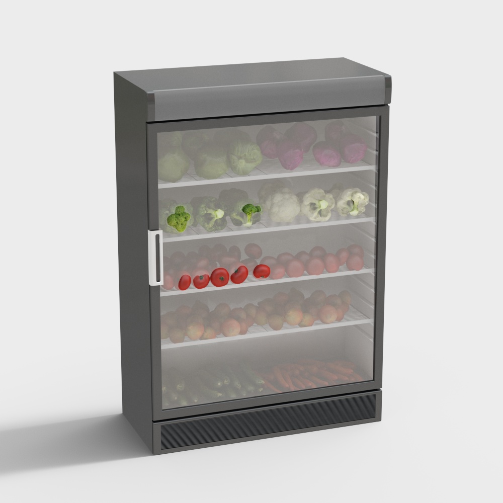 Supermarket fresh meat freezer 3D model, Supermarket fresh meat freezer  free model-coohom model library