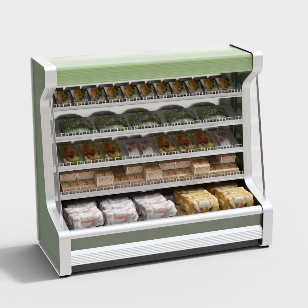 Supermarket fresh meat freezer 3D model, Supermarket fresh meat freezer  free model-coohom model library