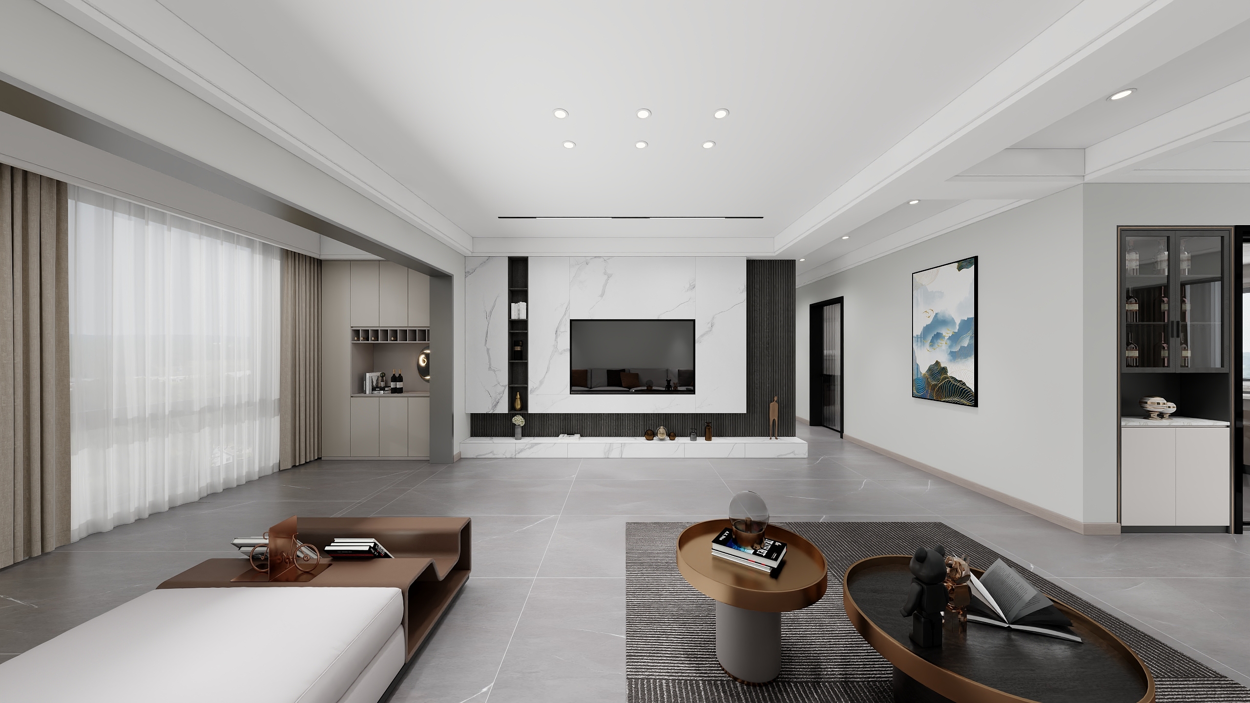 鸿杨装饰-奥体庄园13-702现代简约-装修设计方案