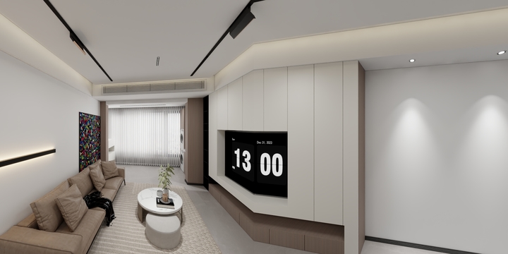 三三李-蓝光100平-平面图-装修设计方案