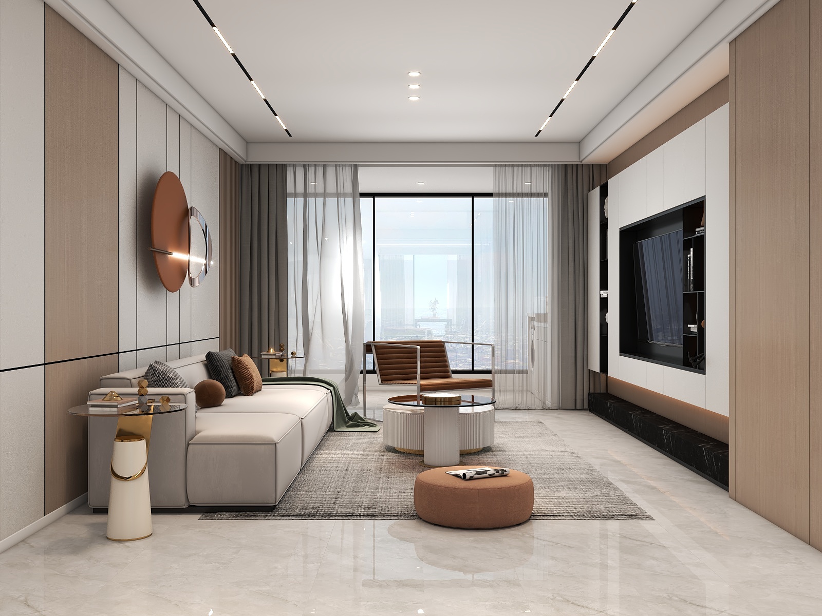 田佳洪-中丞天境三居-现代风格-装修设计方案