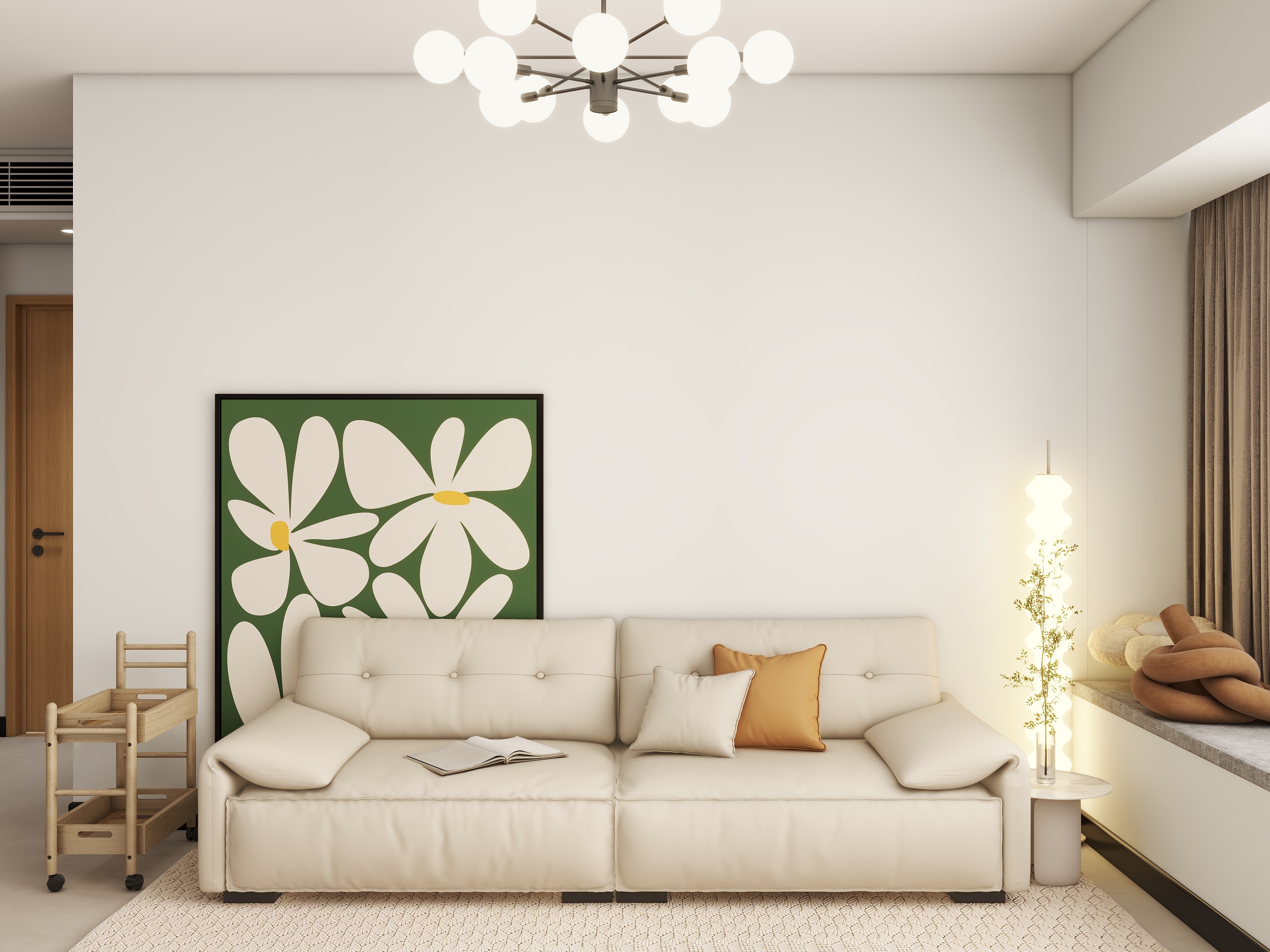 台州19SIoi-96㎡3室装修效果图