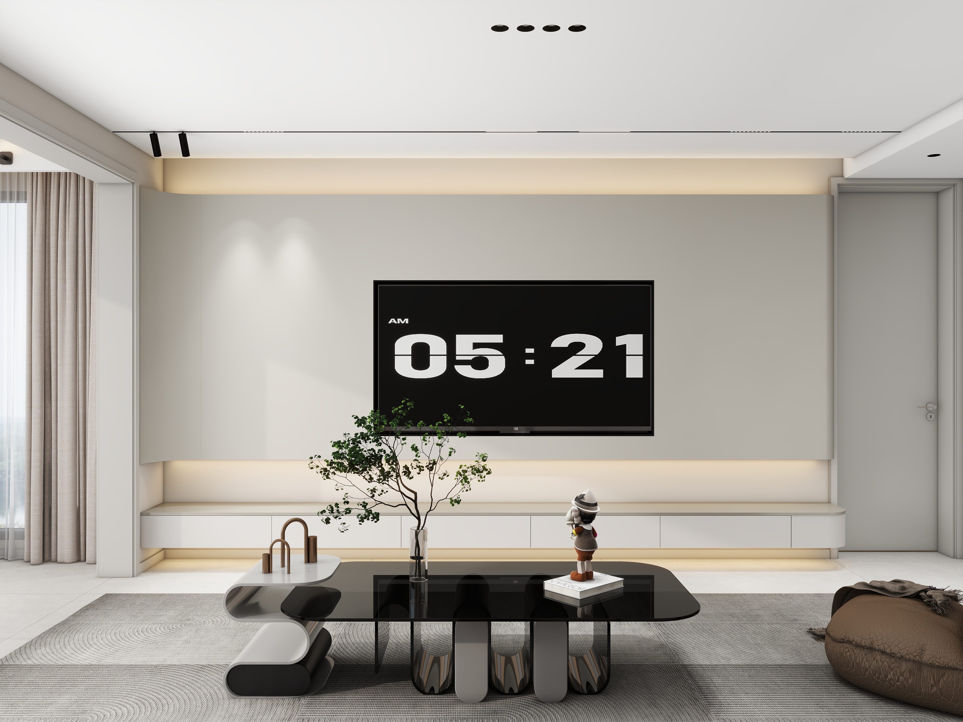 兴仁TATATA木门-兴义现代简约124㎡4室-装修设计方案