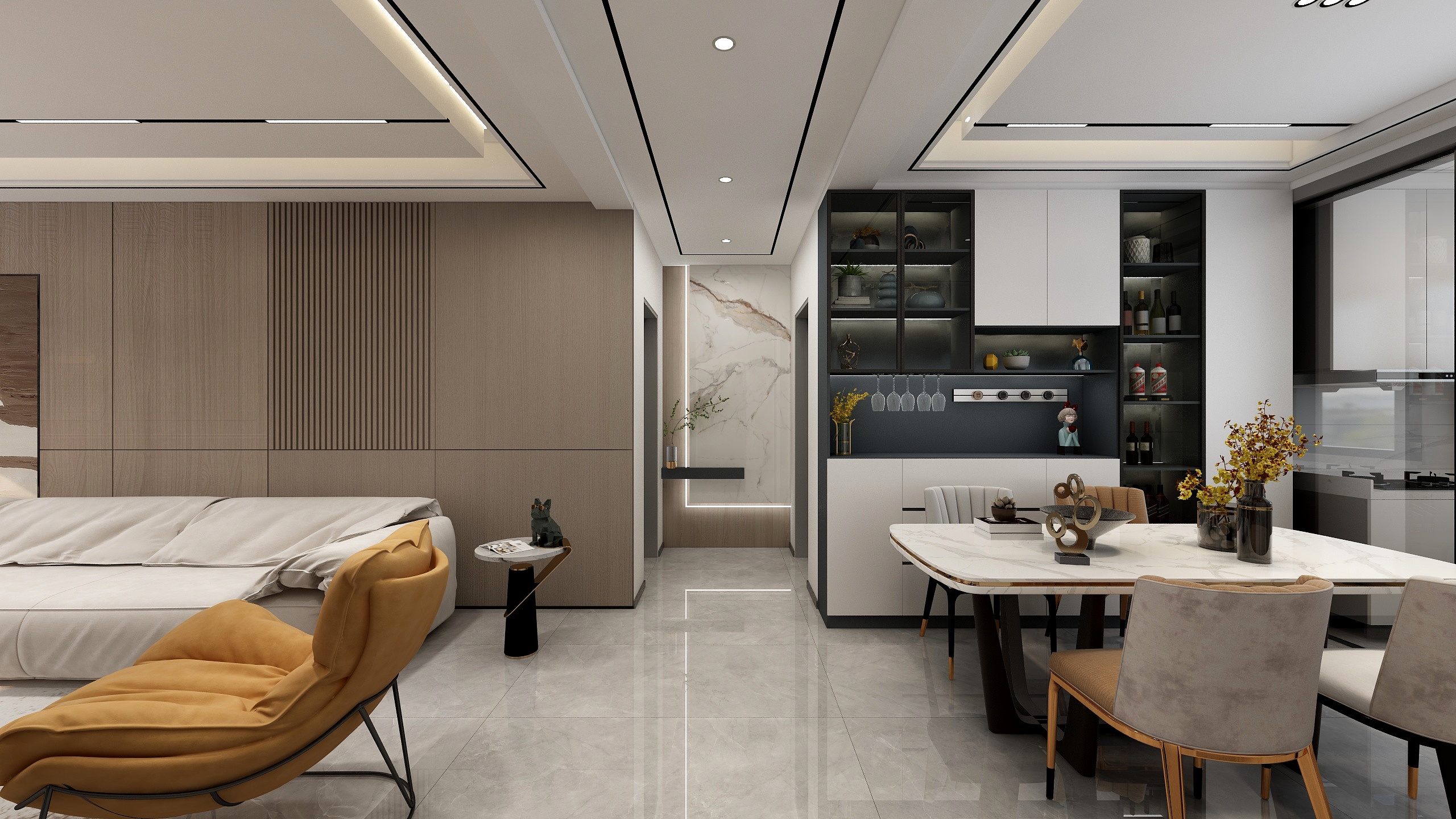 如沫春风-海棠府-悬空顶-装修设计方案