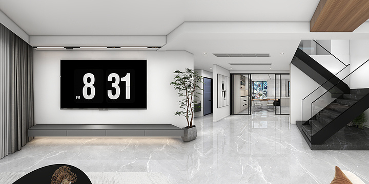 汇伟设计-白鹭湾现代-装修设计方案