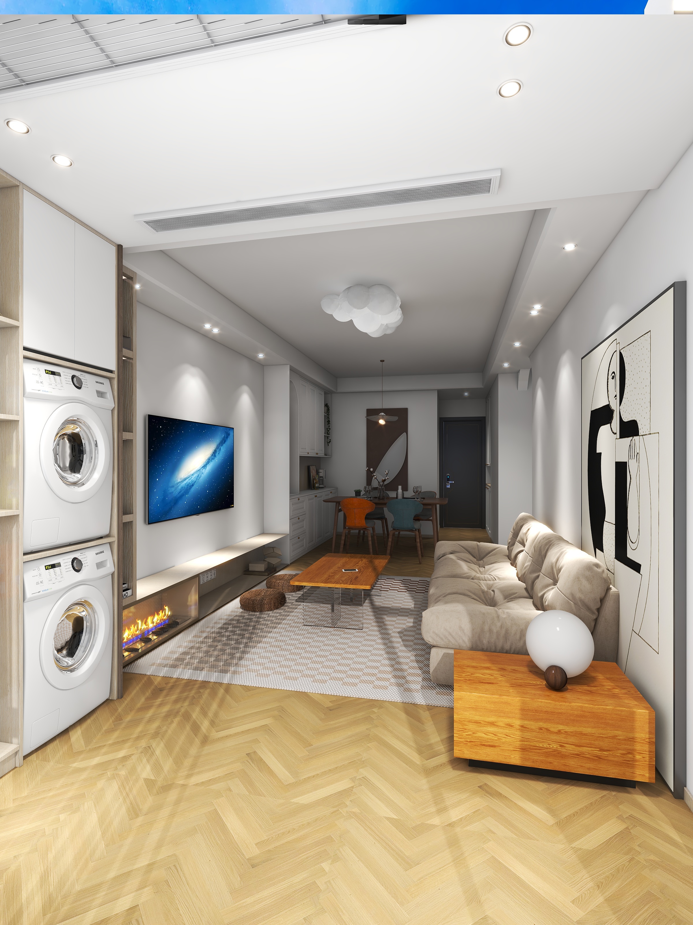 设计师I成稳-海德公园81㎡2室-装修设计方案