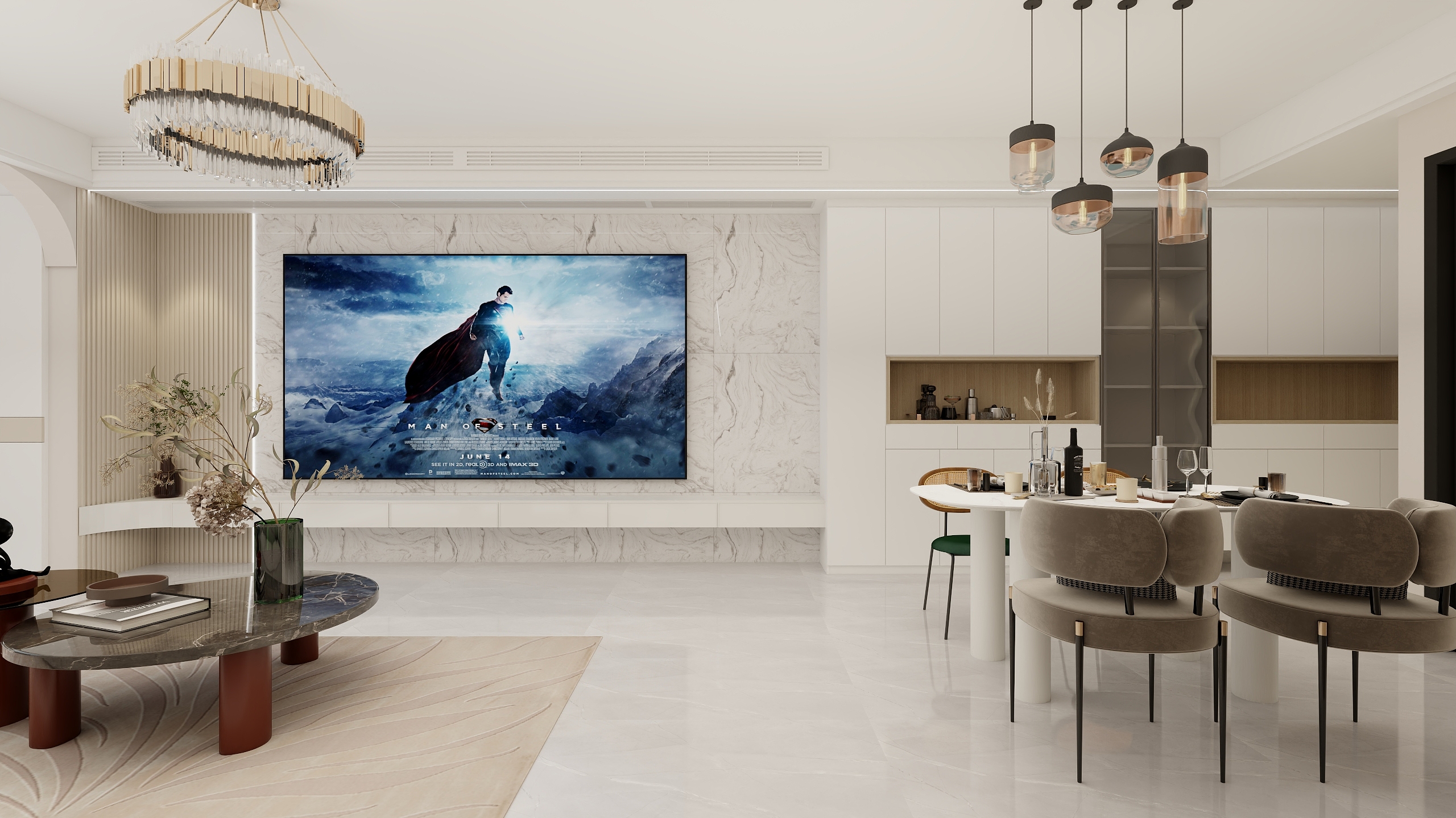 荼蘼晚开-华府119㎡3室-装修设计方案