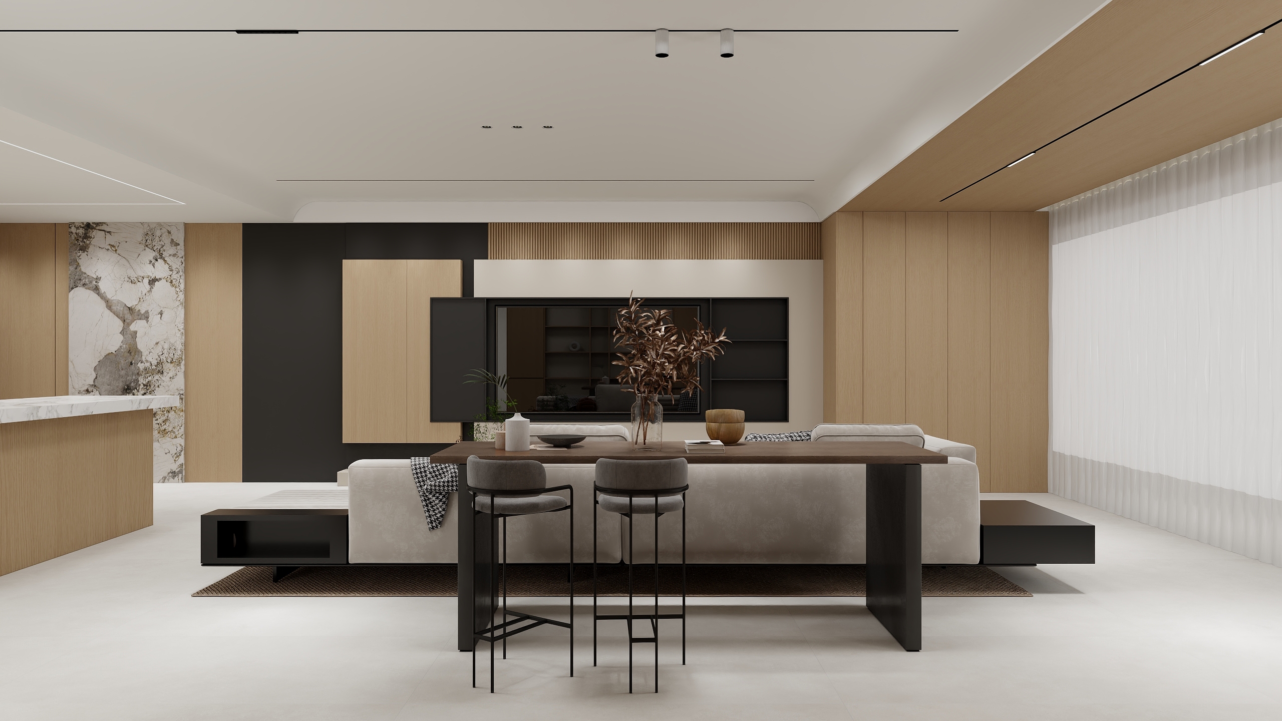 -萝娜娜-现代简约114㎡-装修设计方案