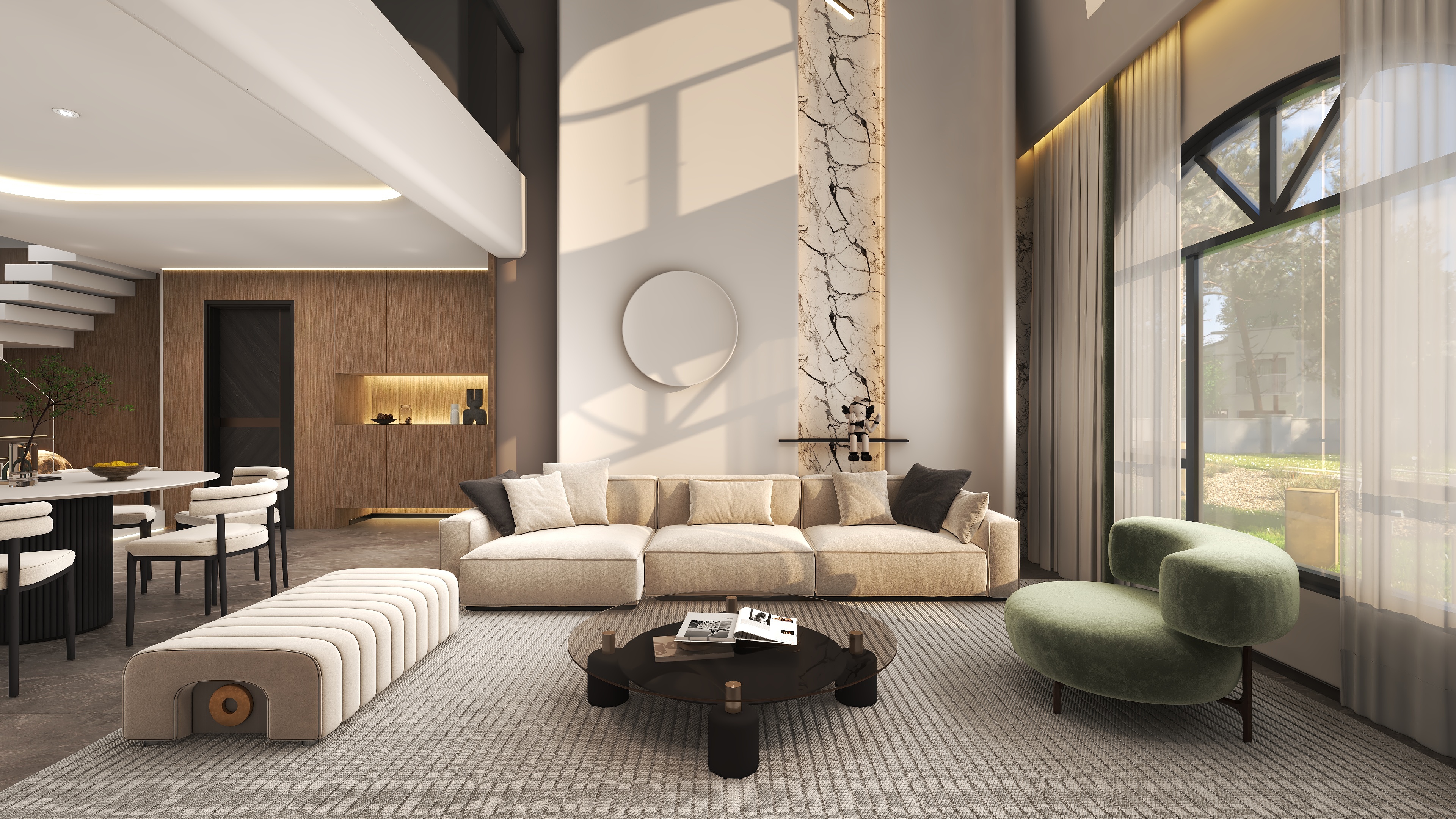 沈阳丶彭晨-挑空客厅-装修设计方案