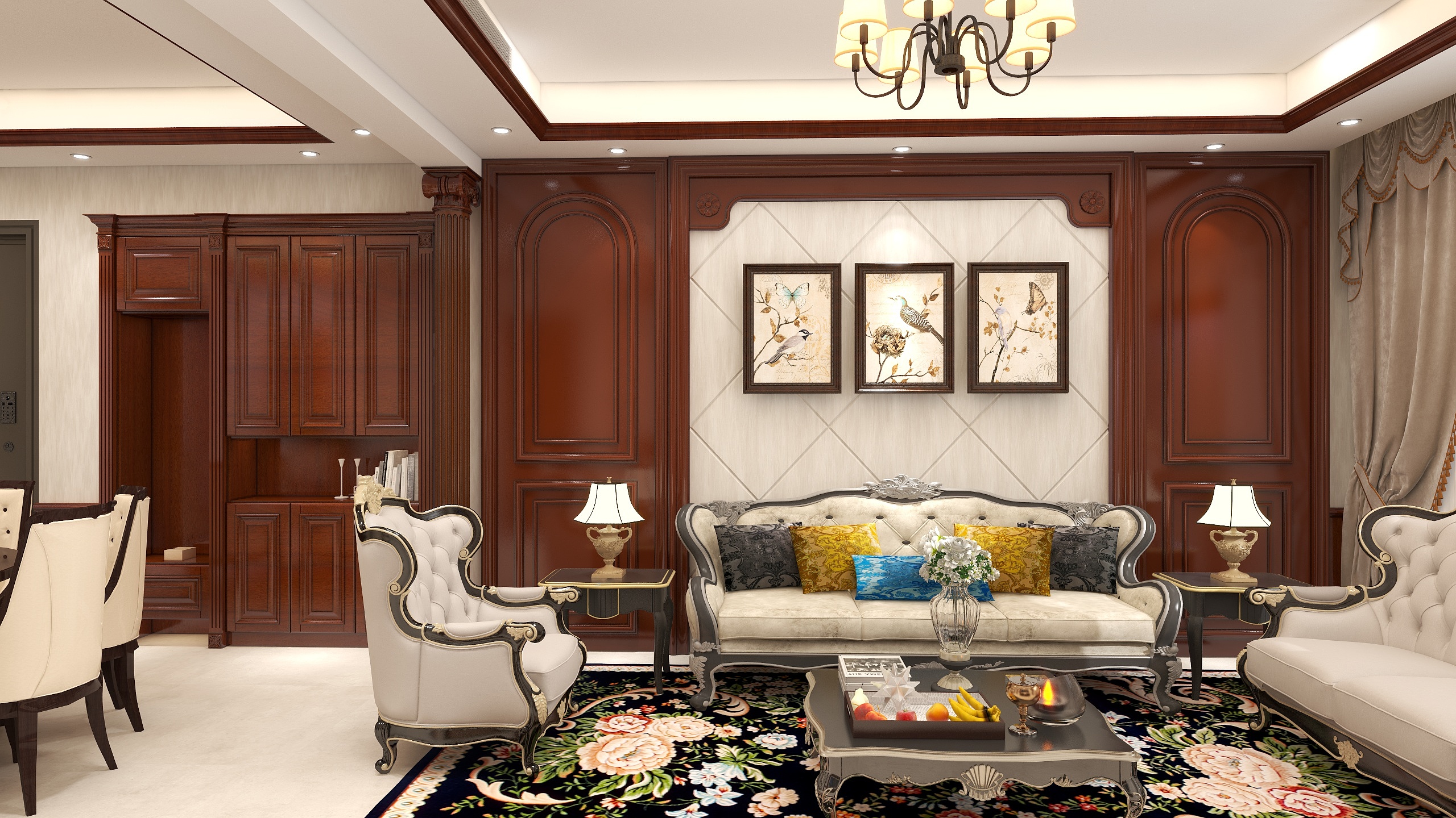 家具厂.-长安华府129㎡4室-装修设计方案