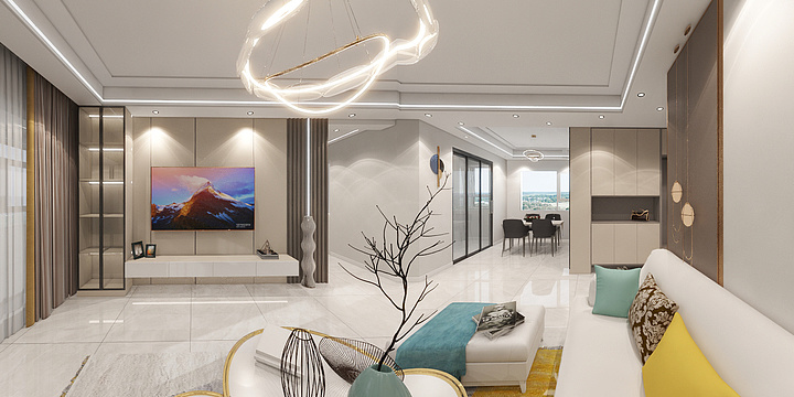 菏泽易淞工程有限公司-建邦中央公园4号楼1单元1501-装修设计方案