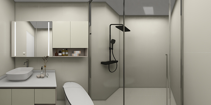 北京宏华杨一杰-山水文园客卫-副本-副本-装修设计方案