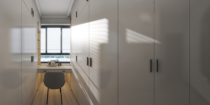 宜春装饰工程有限公司-领秀广场5-1104效果图-装修设计方案