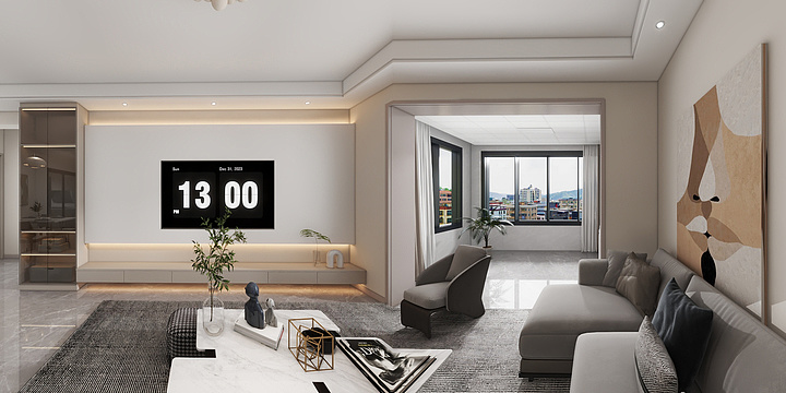 H丨Design-湖畔家园2-2-1901（128㎡）-装修设计方案