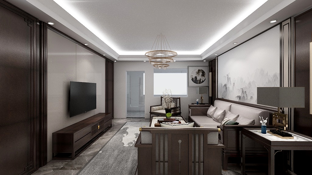 一只燃鹅-梧樾原著157㎡4室装修效果图